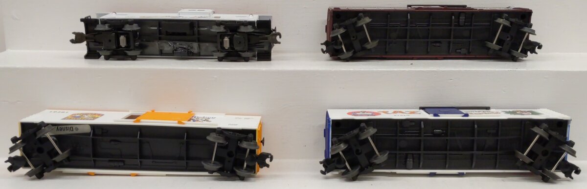 Lionel O Gauge Assorted Freight Cars: #19723, #17219, #19281, #17220 [4] LN/Box