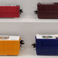 Lionel O Gauge Assorted Freight Cars: #19723, #17219, #19281, #17220 [4] LN/Box