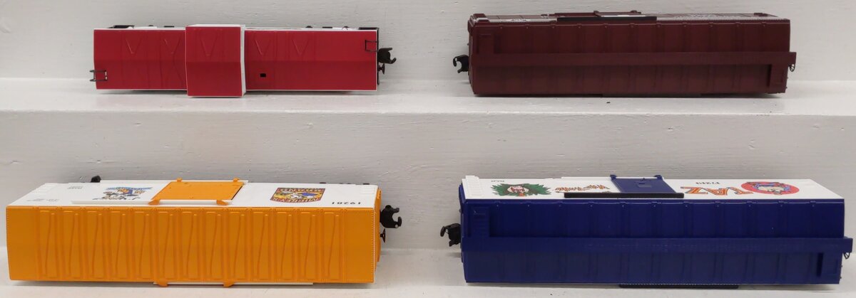 Lionel O Gauge Assorted Freight Cars: #19723, #17219, #19281, #17220 [4] LN/Box