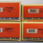 Lionel O Gauge Assorted Freight Cars: #19723, #17219, #19281, #17220 [4] LN/Box