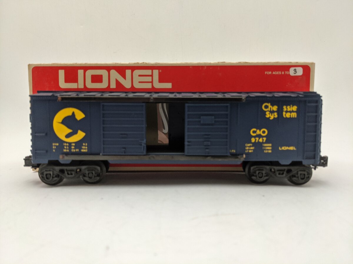 Lionel 6-9747 O Gauge Chessie System Boxcar VG/Box