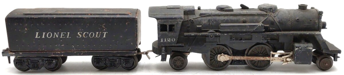 Lionel 1120 Vintage O 2-4-2 Scout Diecast Steam Locomotive with Tender