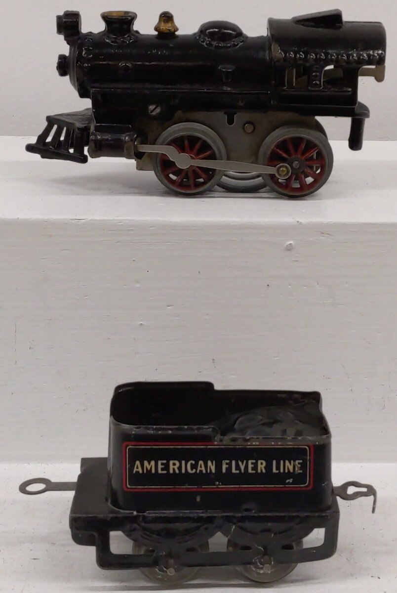 American Flyer 1914 O Gauge Vintage Locomotive and Tender #120 VG