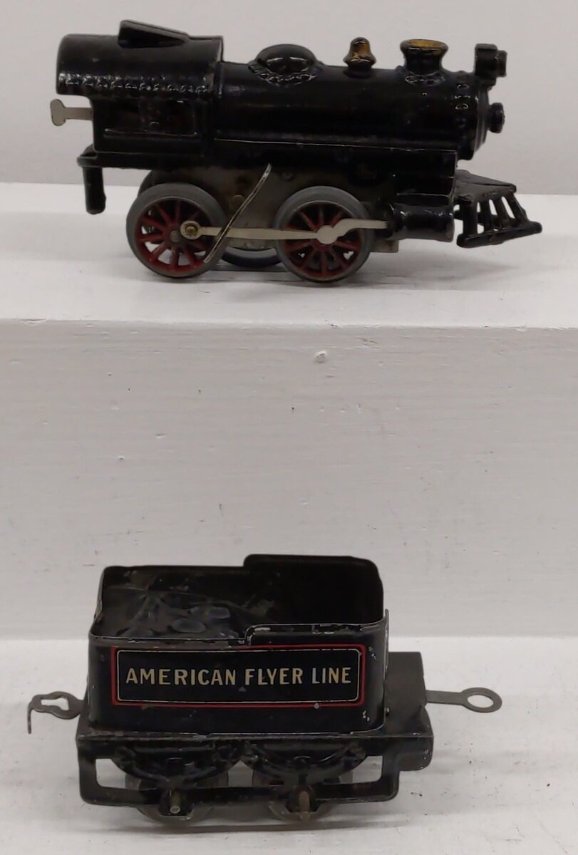 American Flyer 1914 O Gauge Vintage Locomotive and Tender #120 VG