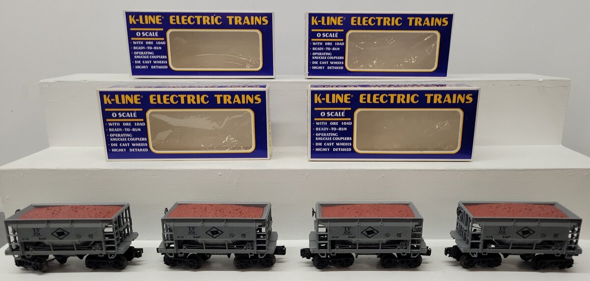 K-Line K-6710 O Gauge Lehigh Valley Ore Car [4] EX/Box