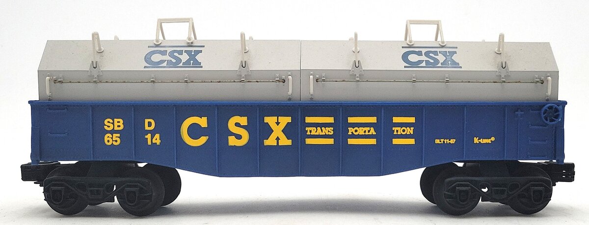 K-Line K6514 O Gauge CSX Gondola #6514 VG