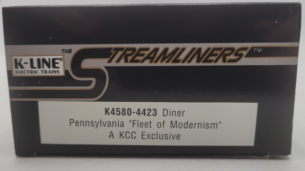 K-Line K4580-4423 O Pennsylvania "Fleet of Modernism" Diner Passenger Car #4423 EX/Box