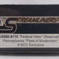 K-Line K4580-8115 O Gauge Pennsylvania "Federal View" Observation Passenger Car EX/Box
