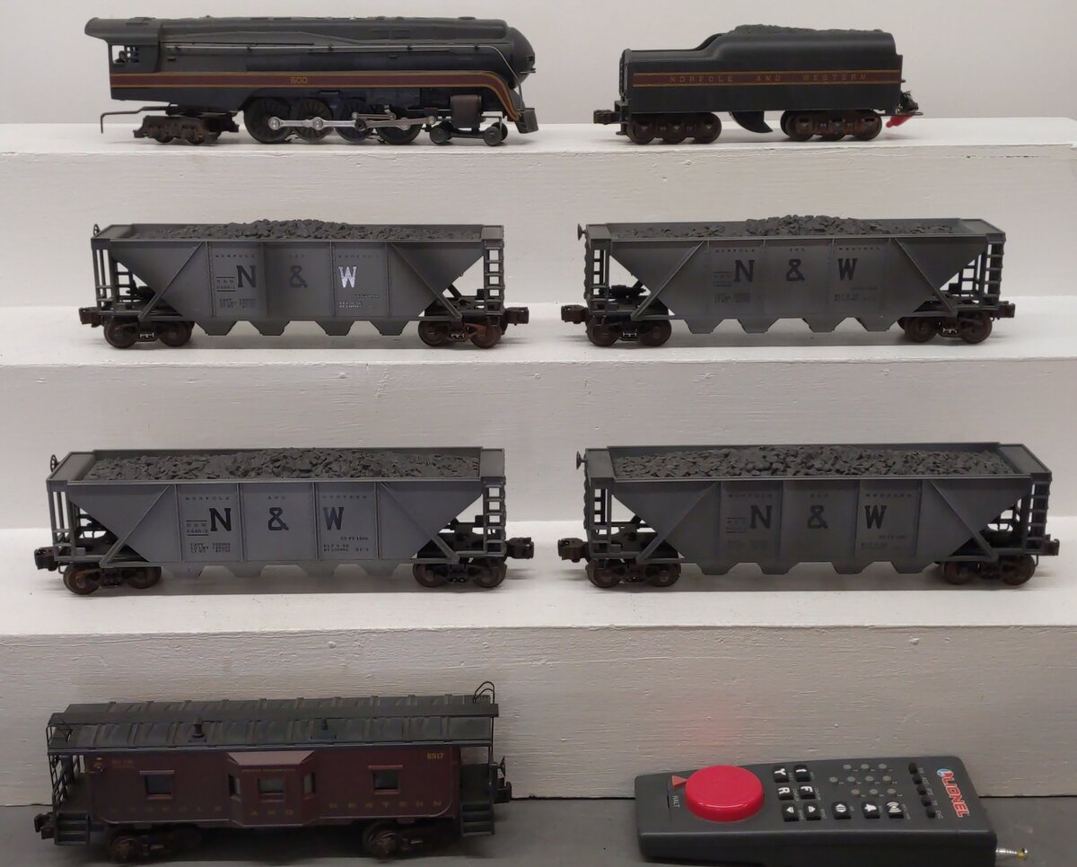 Lionel 6-11909 O Gauge Norfolk & Western Warhorse Steam Freight Set with TMCC EX/Box
