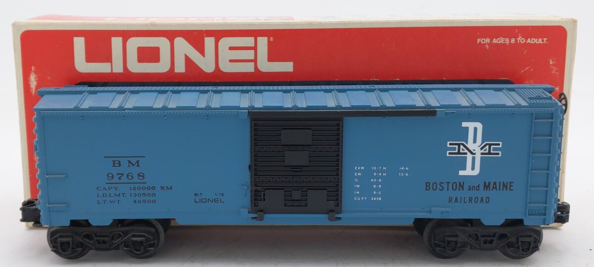 Lionel 6-9768 O Gauge Boston & Maine Boxcar EX/Box