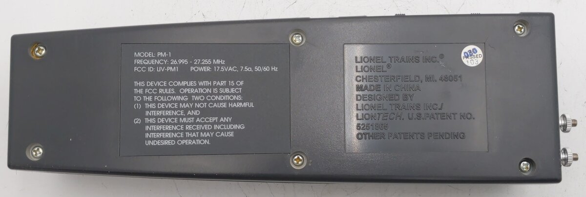 Lionel 6-12867 O PM-1 TrainMaster Command PowerMaster Switch Controller EX/Box