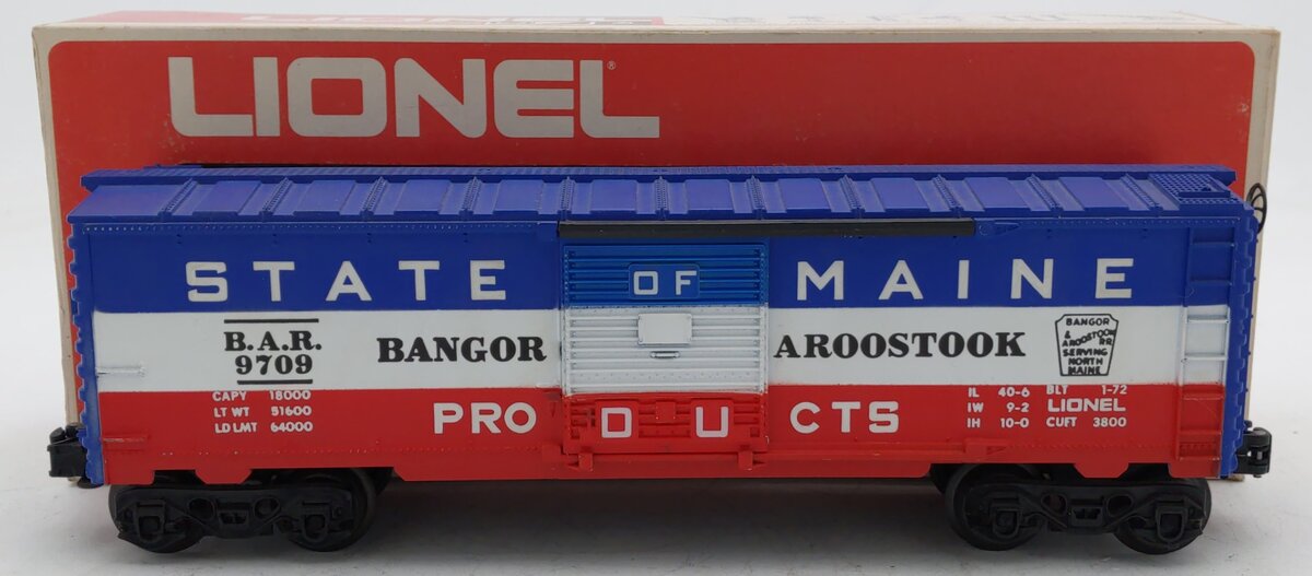 Lionel 6-9709 O Gauge State of Maine Box Car EX/Box