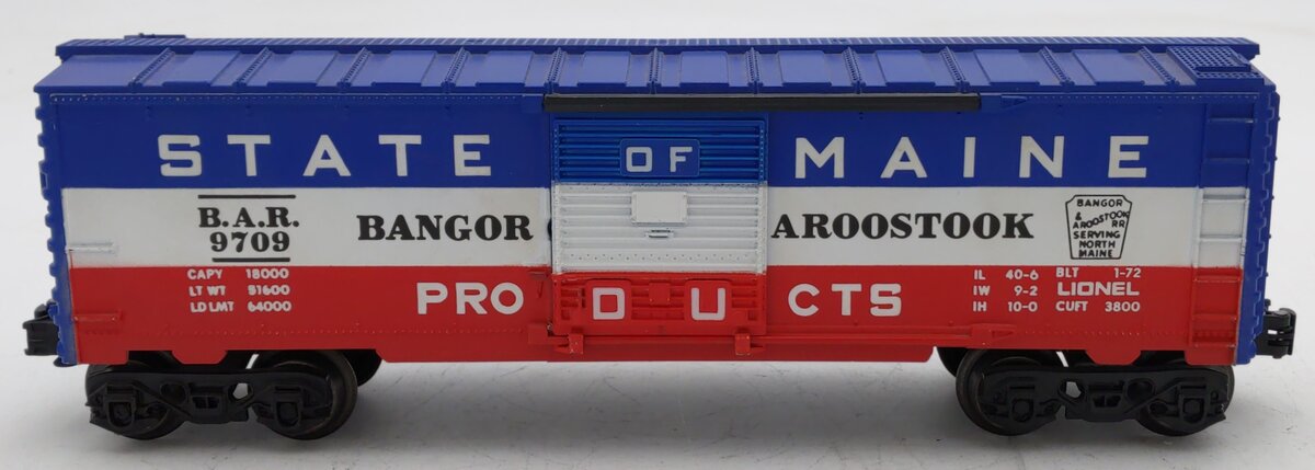 Lionel 6-9709 O Gauge State of Maine Box Car EX/Box