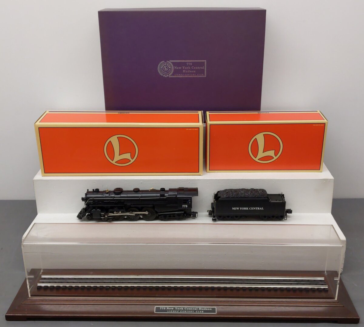 Lionel 6-18058 O CC 4-6-4 Hudson Steam Locomotive & Tender #773 w/Display Case EX/Box