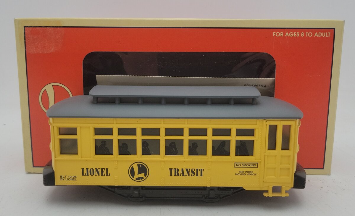 Lionel 6-18431 O Gauge Lionel Transit Trolley Car EX/Box
