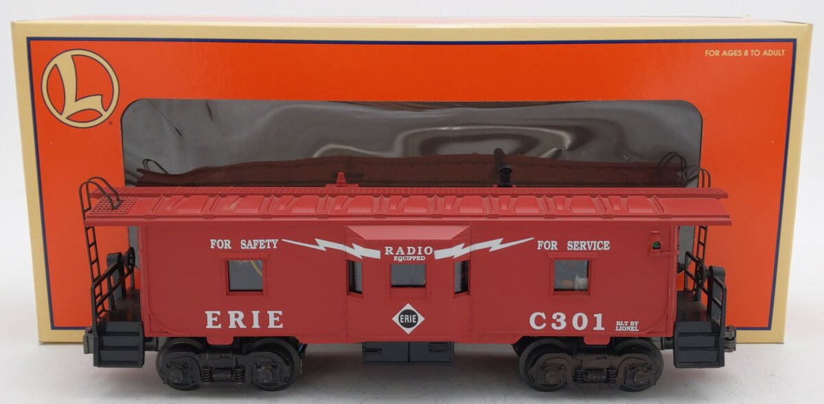 Lionel 6-19742 O Gauge Erie Bay Window Caboose with Crewtalk #301 EX/Box