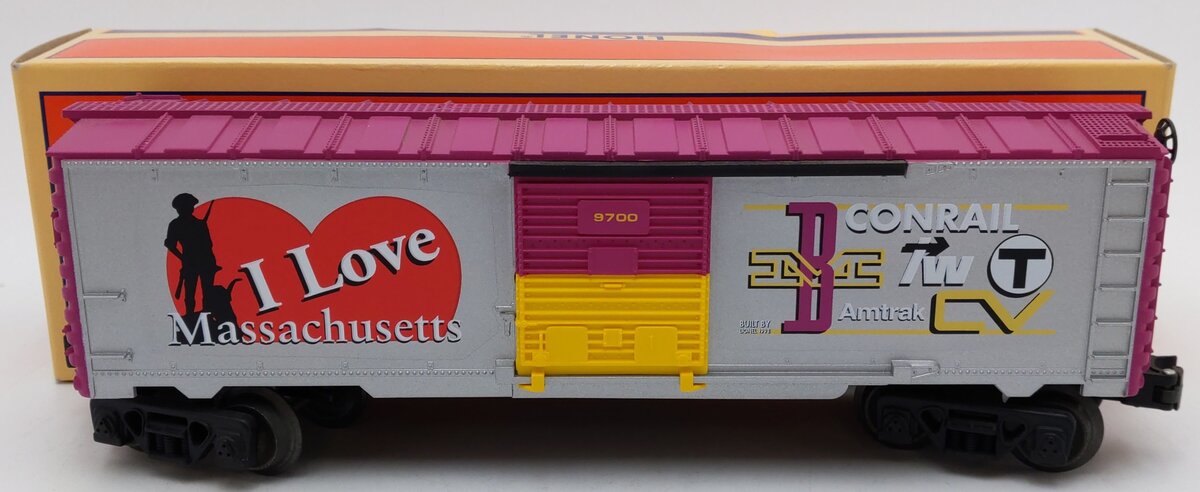 Lionel 6-19951 O Gauge I Love Massachusetts Boxcar #9700 LN/Box