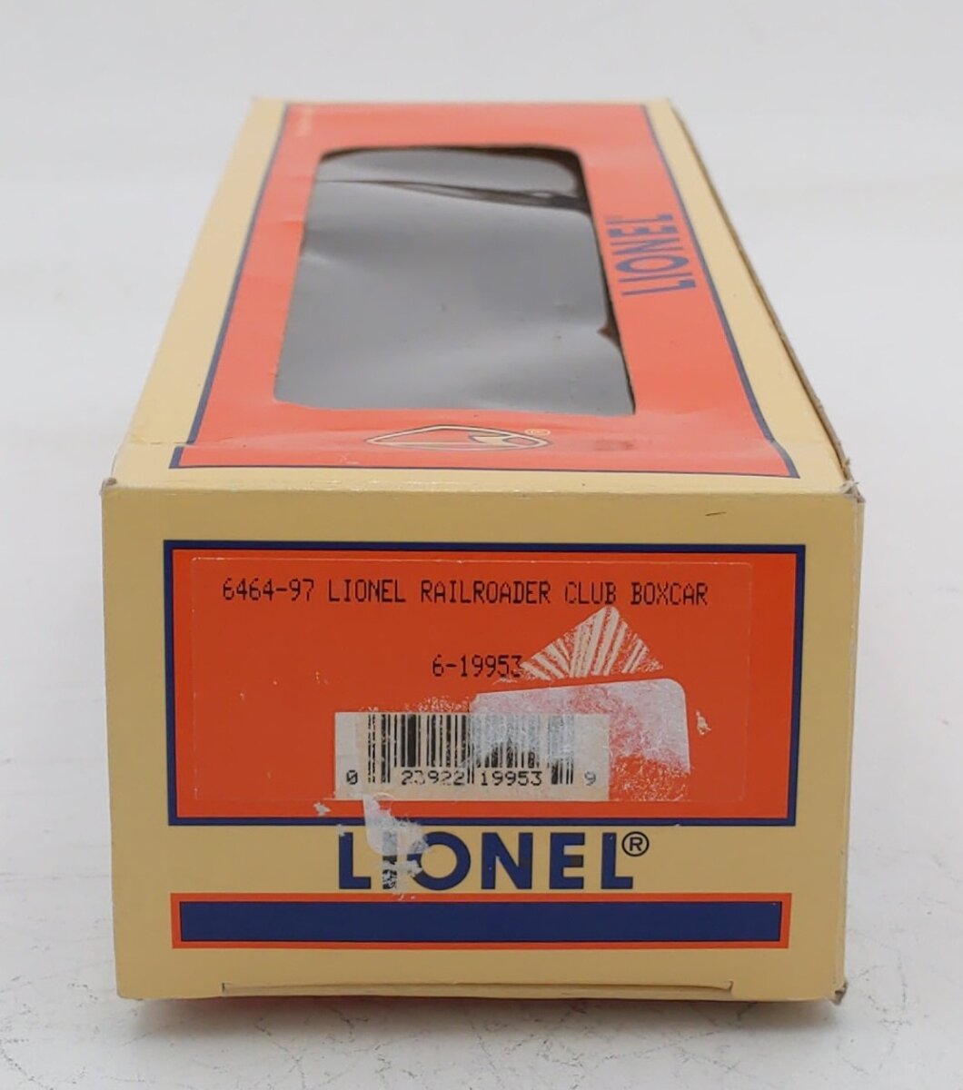 Lionel 6-19953 O Gauge LRRC Orange & Blue Lionel Boxcar #6464-97 EX/Box