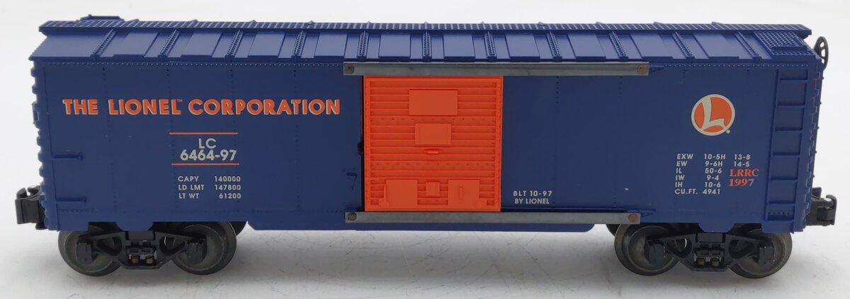 Lionel 6-19953 O Gauge LRRC Orange & Blue Lionel Boxcar #6464-97 EX/Box