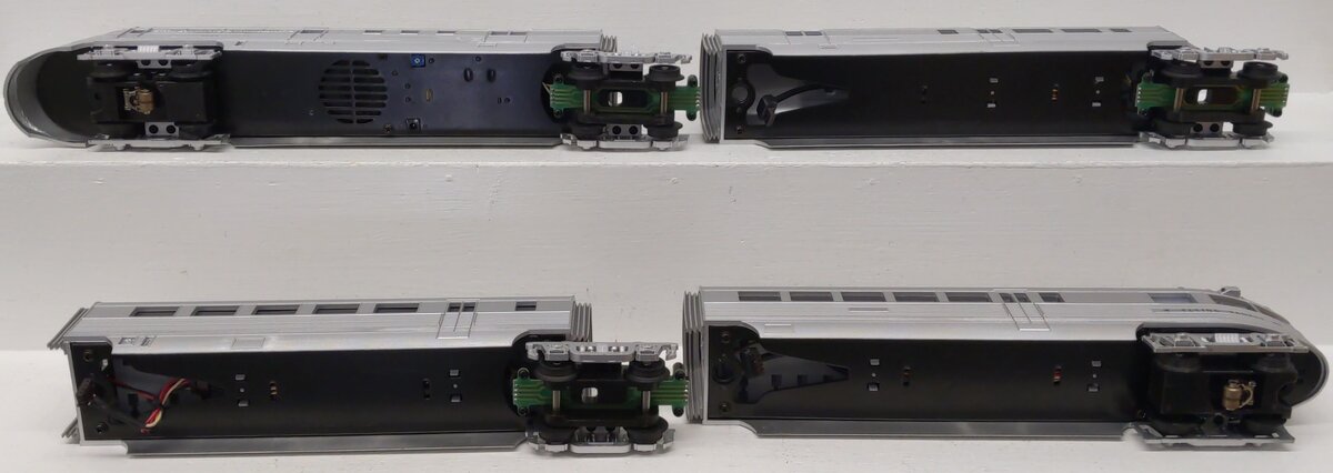 MTH 30-2298-1 O B&M Flying Yankee Diesel Passenger Set w/PS 2.0 (Set of 4) EX/Box