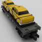 MTH 30-7625 O Gauge MTH Auto Transport Flatcar w/ Ertl Checker Cabs #1959 LN/Box