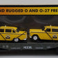 MTH 30-7625 O Gauge MTH Auto Transport Flatcar w/ Ertl Checker Cabs #1959 LN/Box