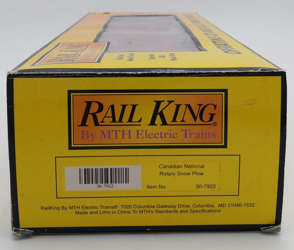MTH 30-7922 Canadian National Rotary Snow Plow LN/Box