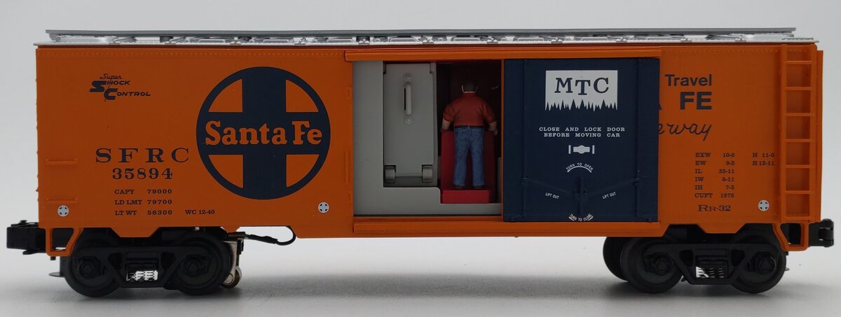 MTH 20-94022 O Gauge Santa Fe Operating Reefer Car #35894 w/ Unloading Ramp LN/Box