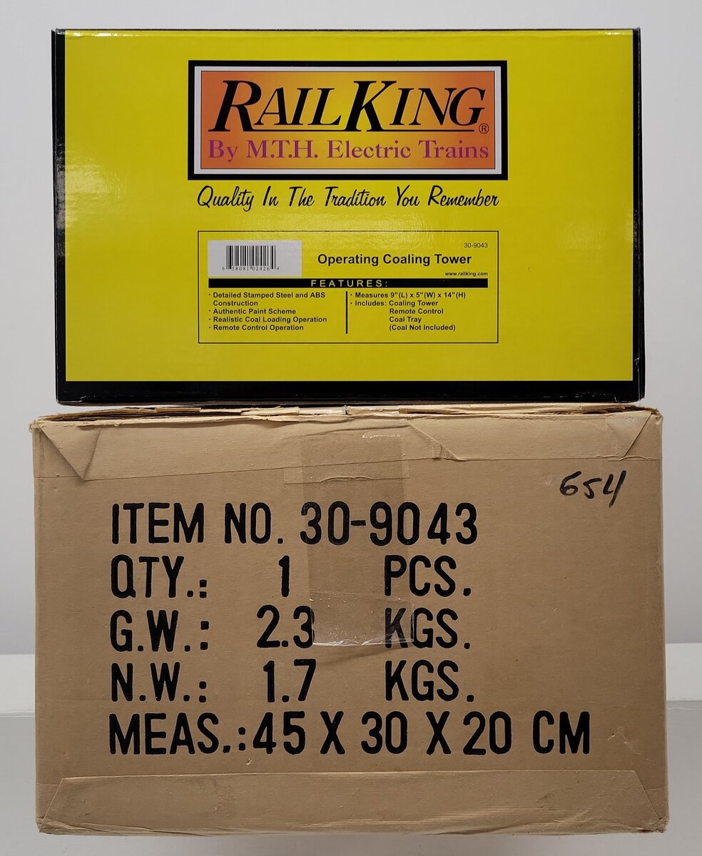 MTH 30-9043 O Operating Coaling Tower EX/Box