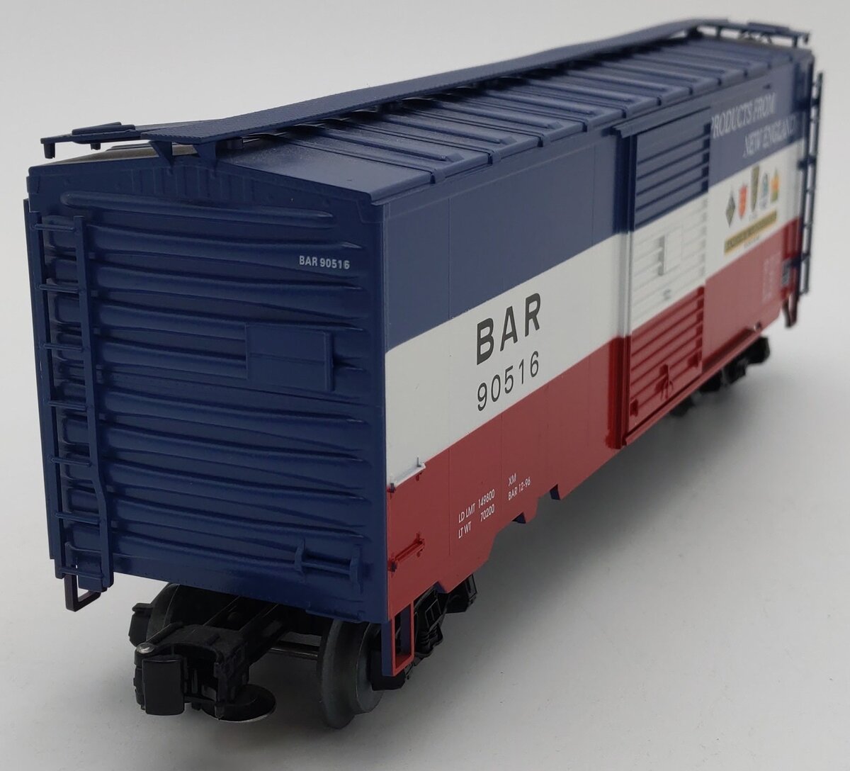Weaver U2123 O State of Maine/Bangor & Aroostock PS-1 Boxcar #90516 (3 Rail) LN/Box