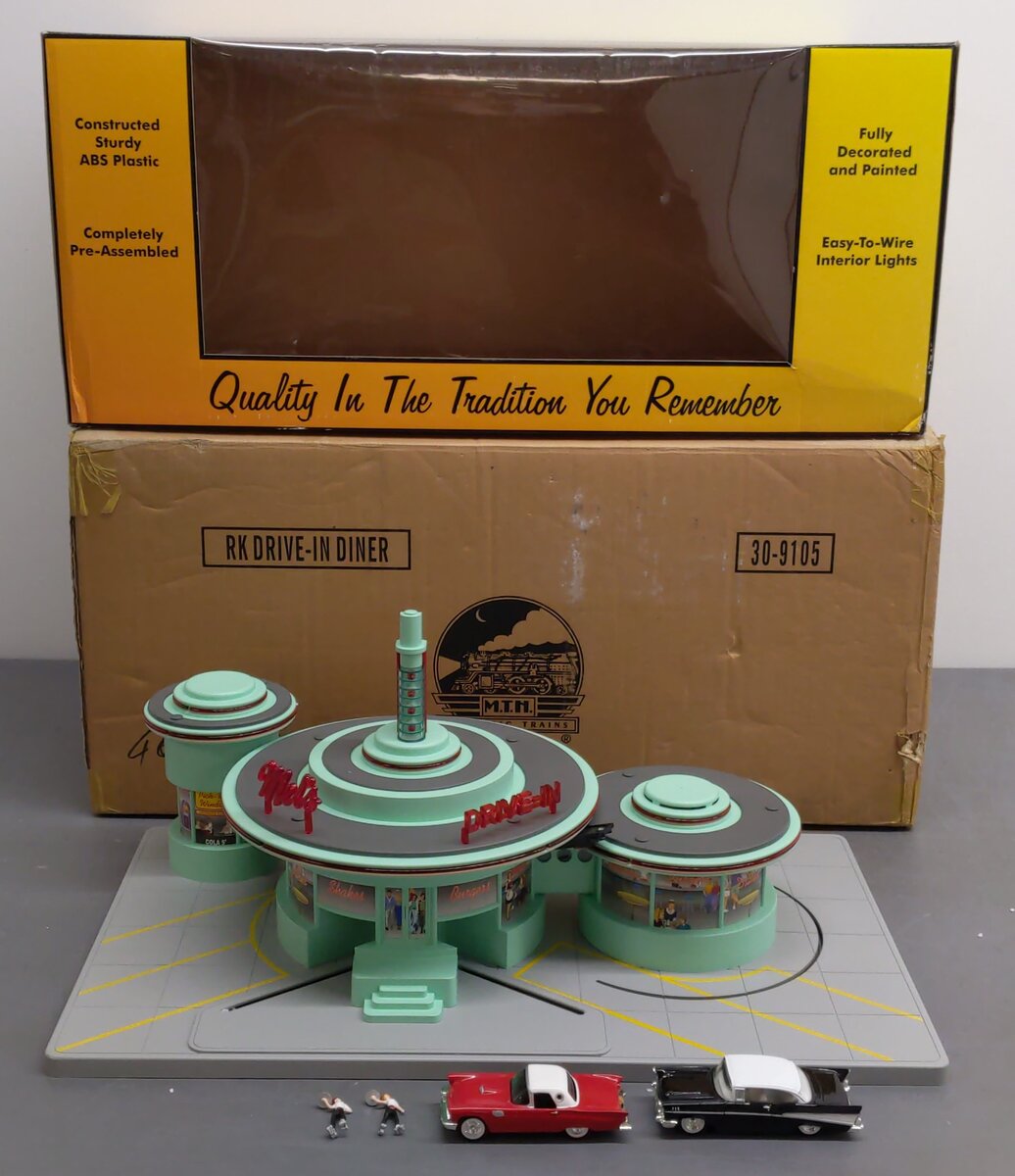 MTH 30-9105 O Mel's Operating Drive-In Restaurant EX/Box