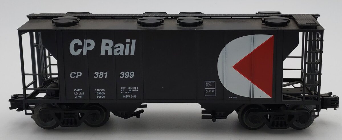 Weaver U1909 O Gauge CP Rail PS-2 Covered Hopper #381399 VG/Box