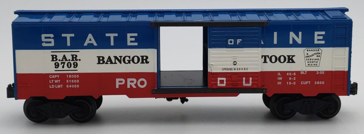 Williams 3259 Bangor & Aroos-State of Maine Boxcar LN/Box