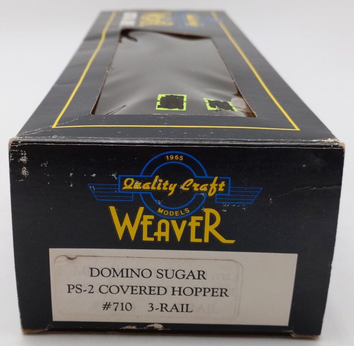 Weaver 710 O Gauge Domino Sugar PS-2 Covered Hopper Car (3-Rail) EX/Box