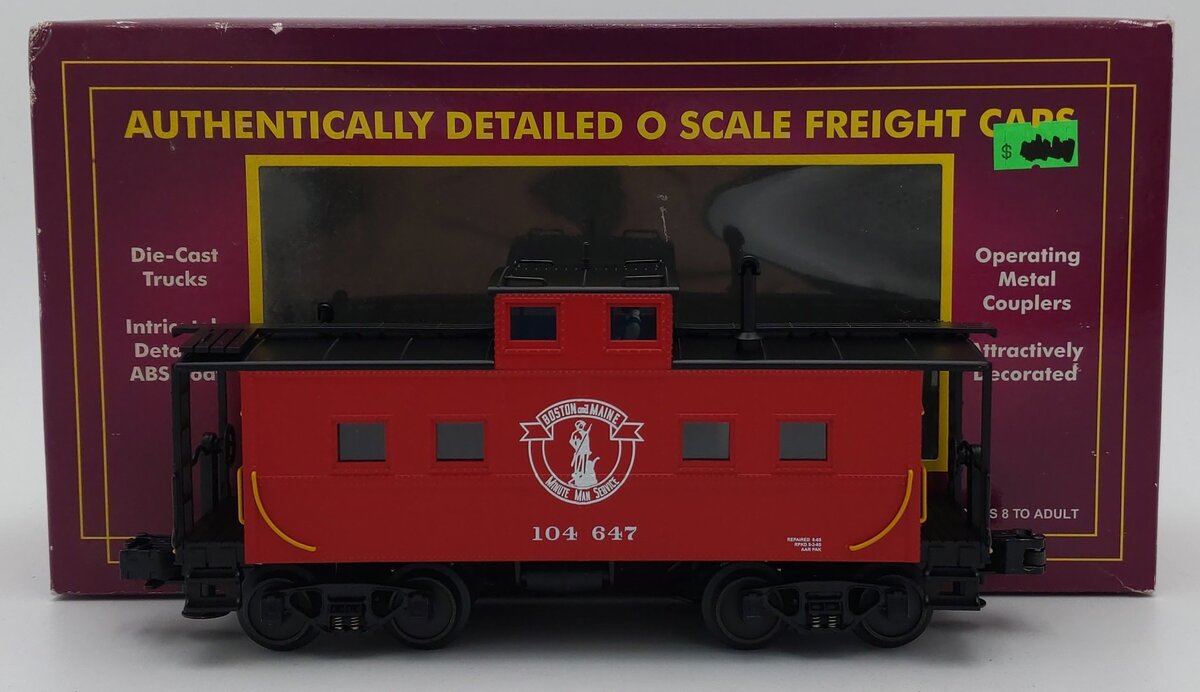 MTH 20-91088 Boston & Maine Caboose #104647 LN/Box