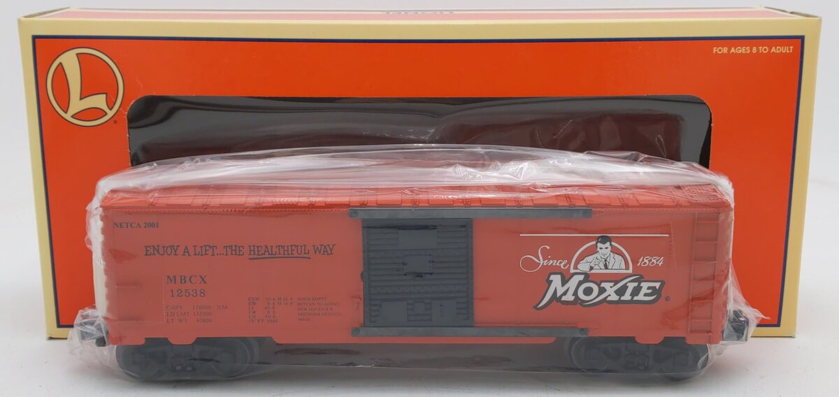 Lionel 6-52236 O Gauge NETCA 2001 Moxie Boxcar #12538 NIB