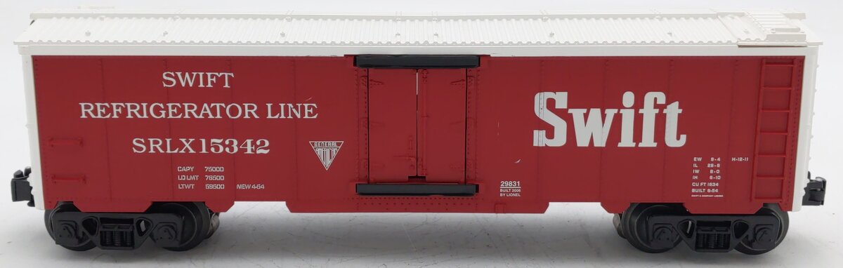 Lionel 6-29831 O Gauge Swift Hot Box Reefer #15342 EX/Box