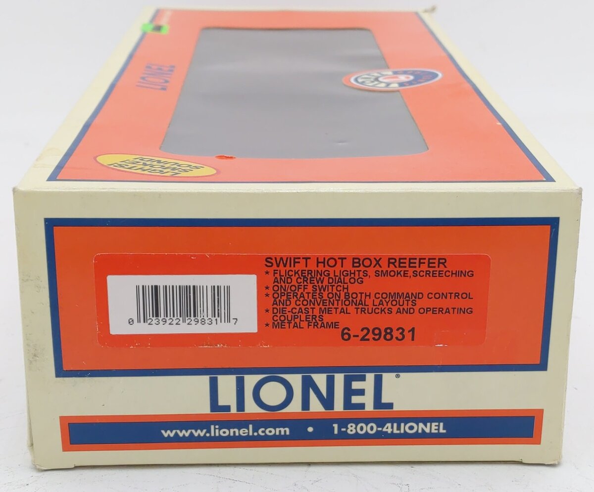 Lionel 6-29831 O Gauge Swift Hot Box Reefer #15342 EX/Box