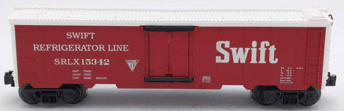 Lionel 6-29831 O Gauge Swift Hot Box Reefer #15342 EX/Box
