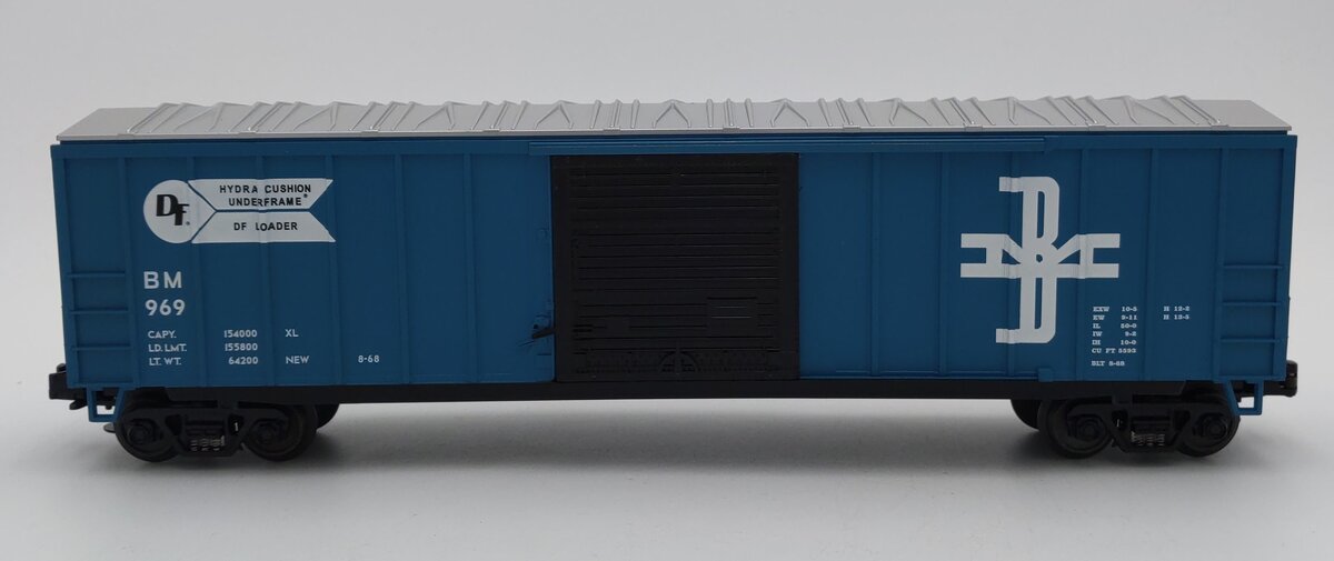 MTH 20-93036 O Gauge Boston & Maine 50' Single Door Boxcar #969 EX/Box