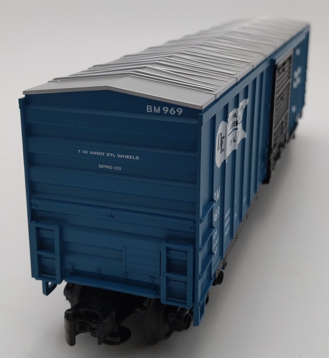MTH 20-93036 O Gauge Boston & Maine 50' Single Door Boxcar #969 EX/Box