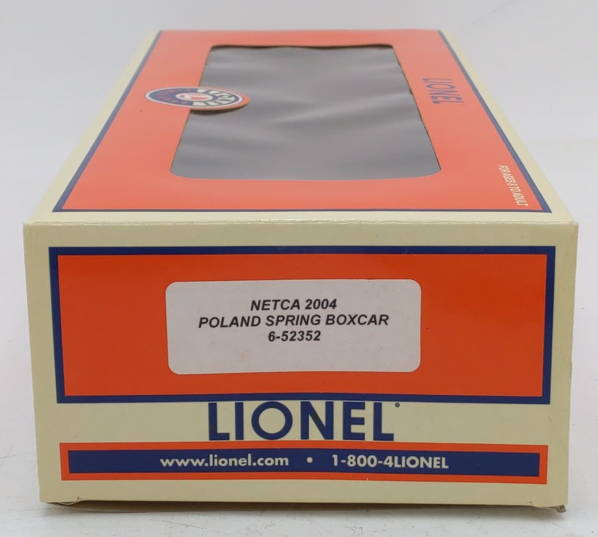 Lionel 6-52352 O Gauge NETCA Poland Springs Box Car #2004 LN/Box