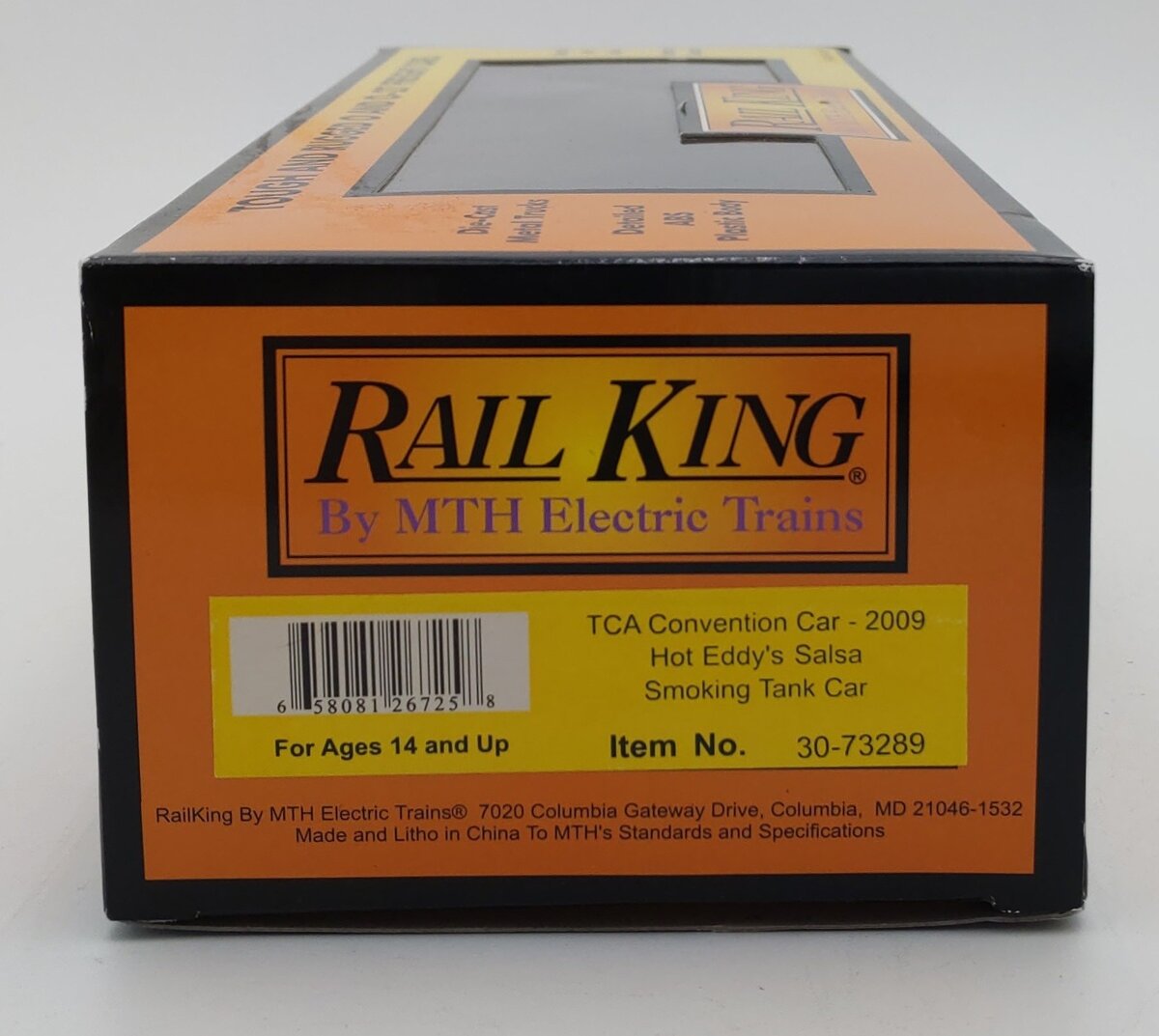 MTH 30-73289 O Hot Eddy's Salsa TCA-2009 Smoking Tank Car LN/Box