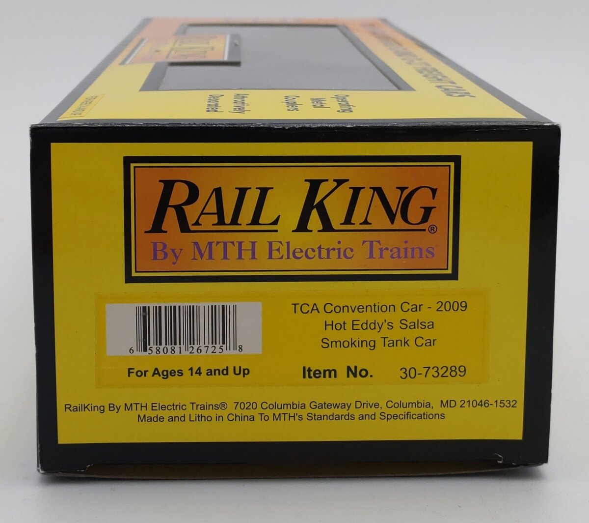 MTH 30-73289 O Hot Eddy's Salsa TCA-2009 Smoking Tank Car LN/Box