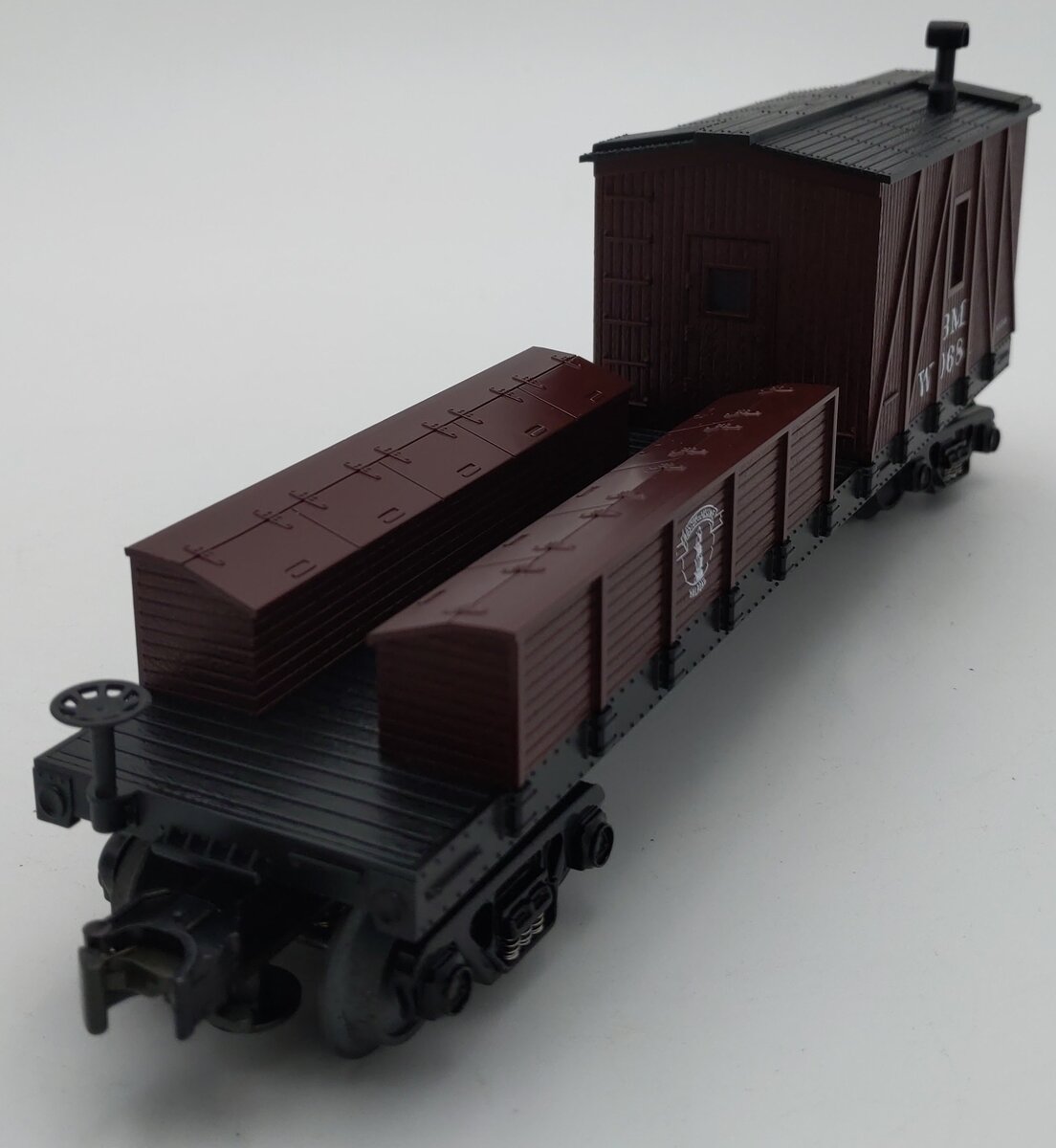 MTH 30-7950 O Gauge Boston & Maine Crane Tender Car #0681 LN/Box