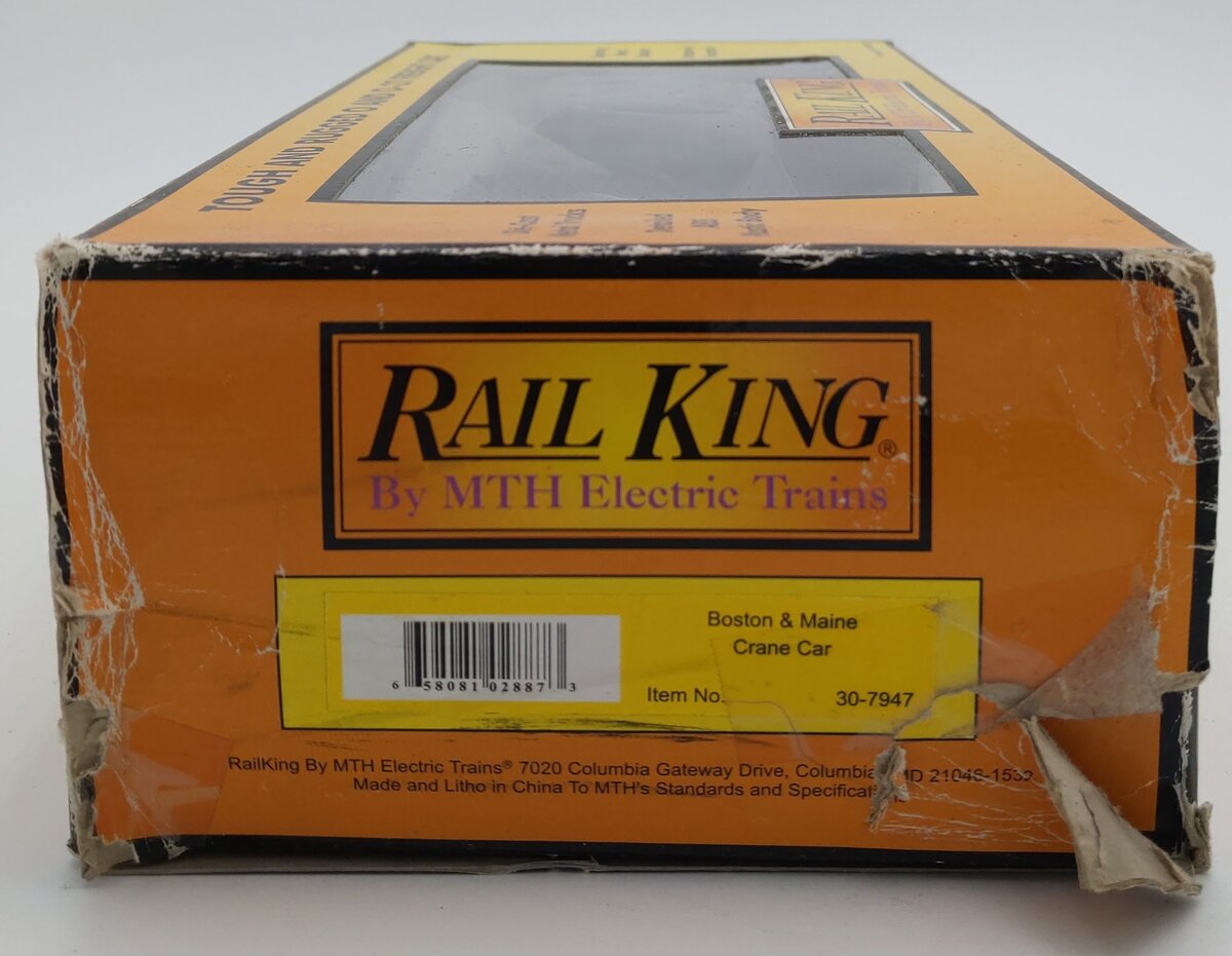 MTH 30-7947 O Gauge Boston & Maine Crane Car #M3364 EX/Box