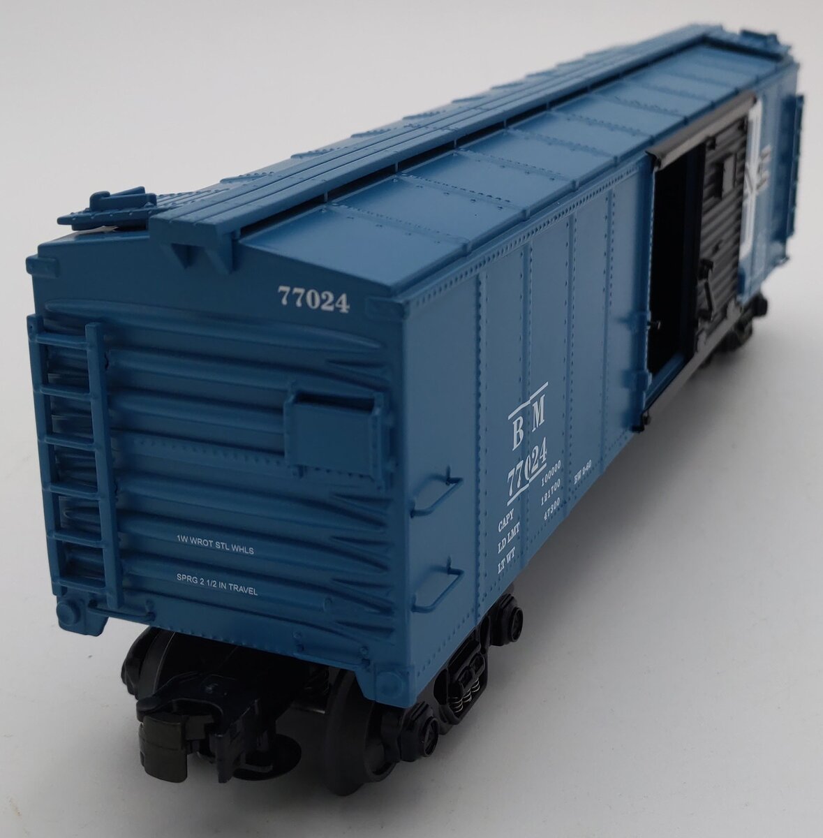 MTH 30-8414 O Boston & Maine Diecast Boxcar #77024 EX/Box