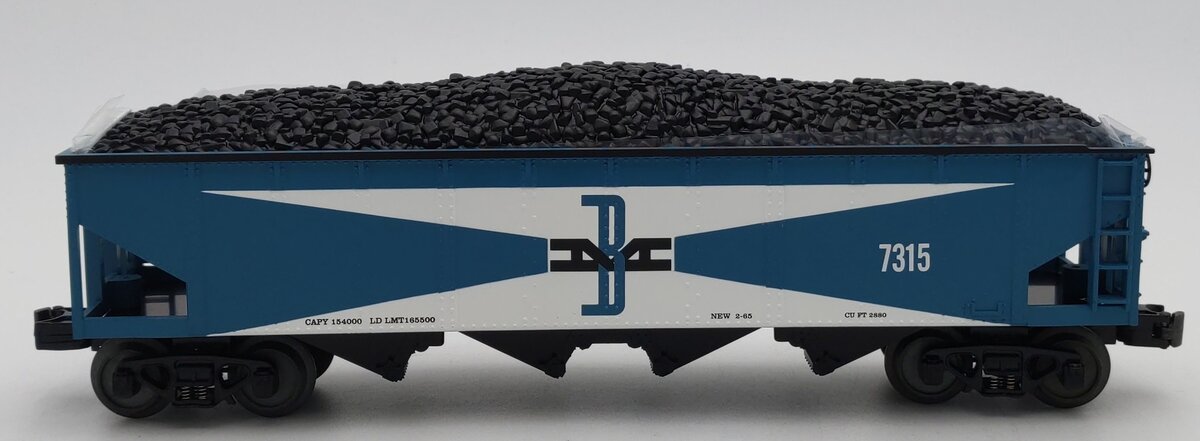 MTH O Gauge Boston & Maine RailKing Hopper Car #7315 LN/Box