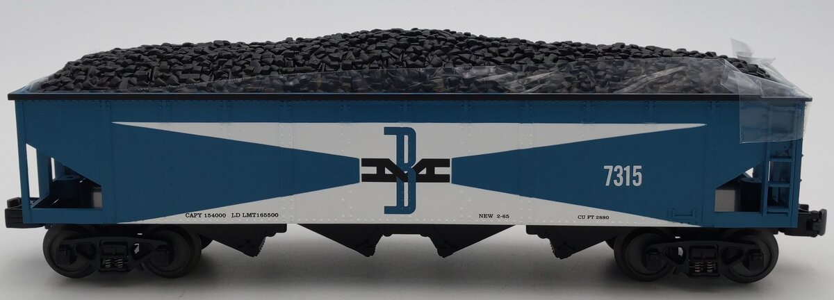 MTH O Gauge Boston & Maine RailKing Hopper Car #7315 LN/Box