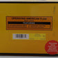 MTH 30-9103 O Scale Operating American Waving Flag LN/Box
